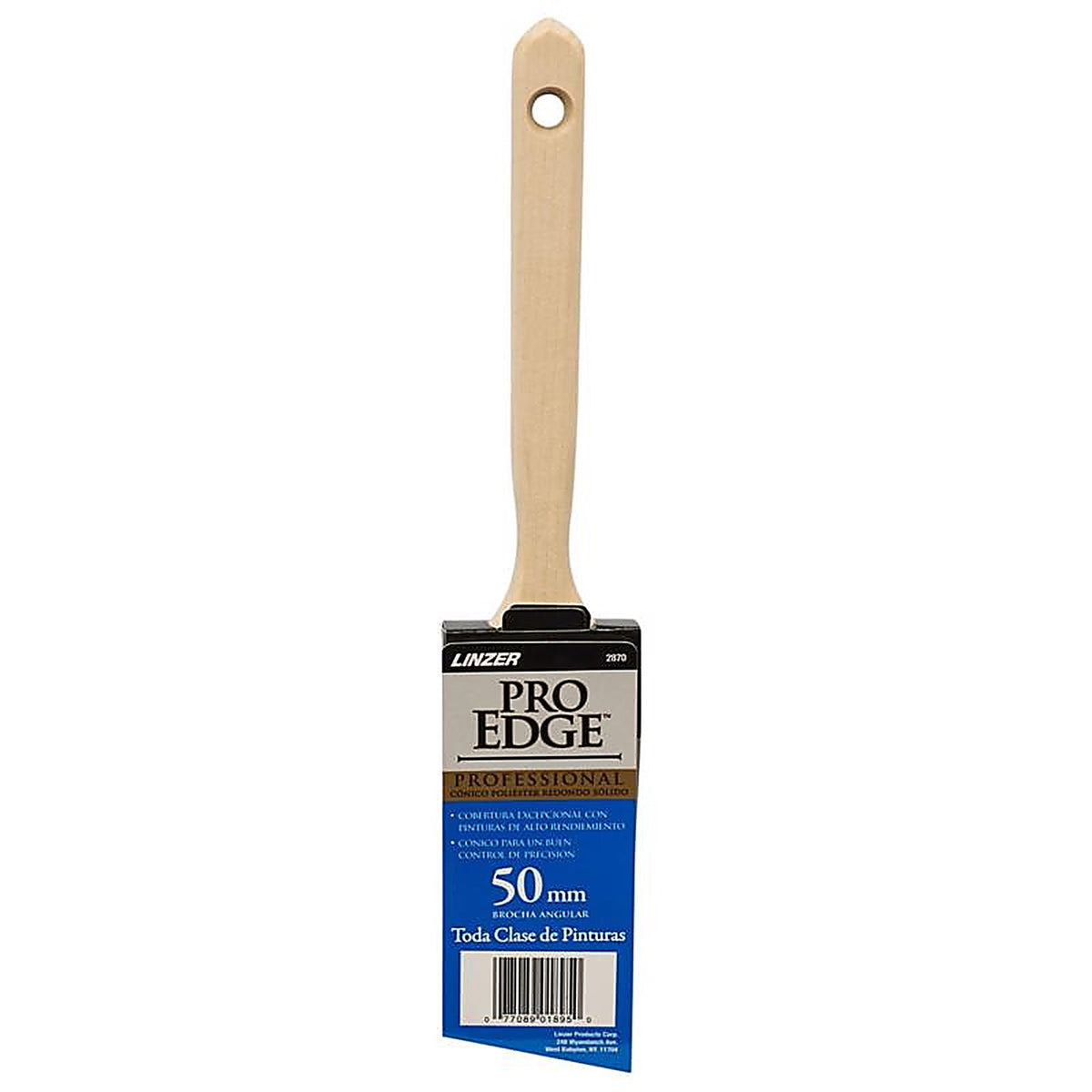 Linzer 2870PIC0200 Pro Impact 2 in. W Extra Soft Angle Trim Paint Brush