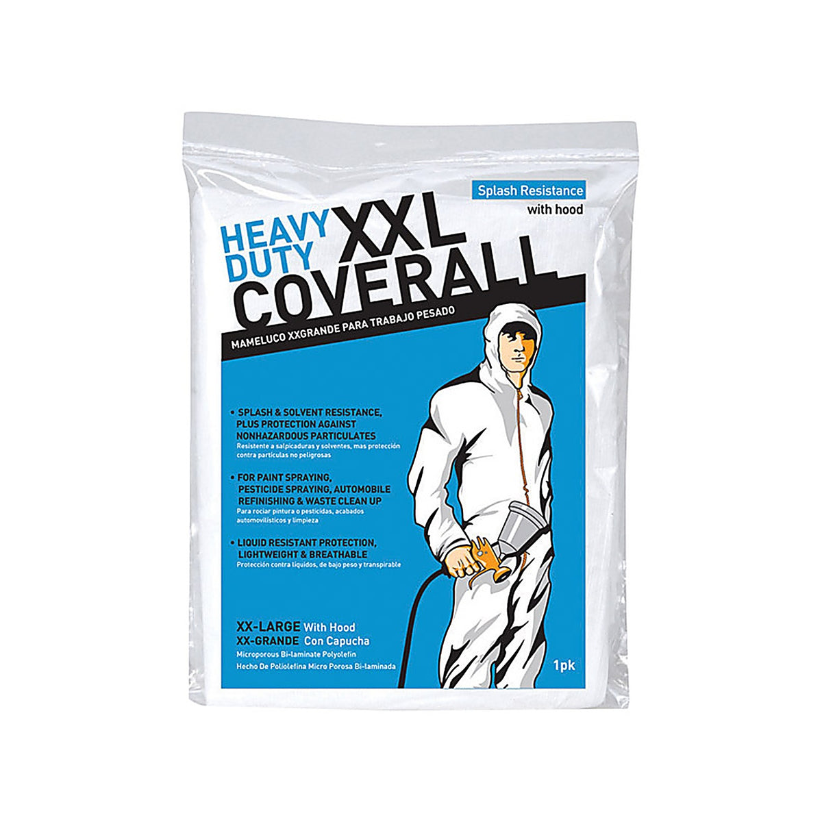 Trimaco 09962/6 Polyolefin Coveralls White 2XLT 1/Pack