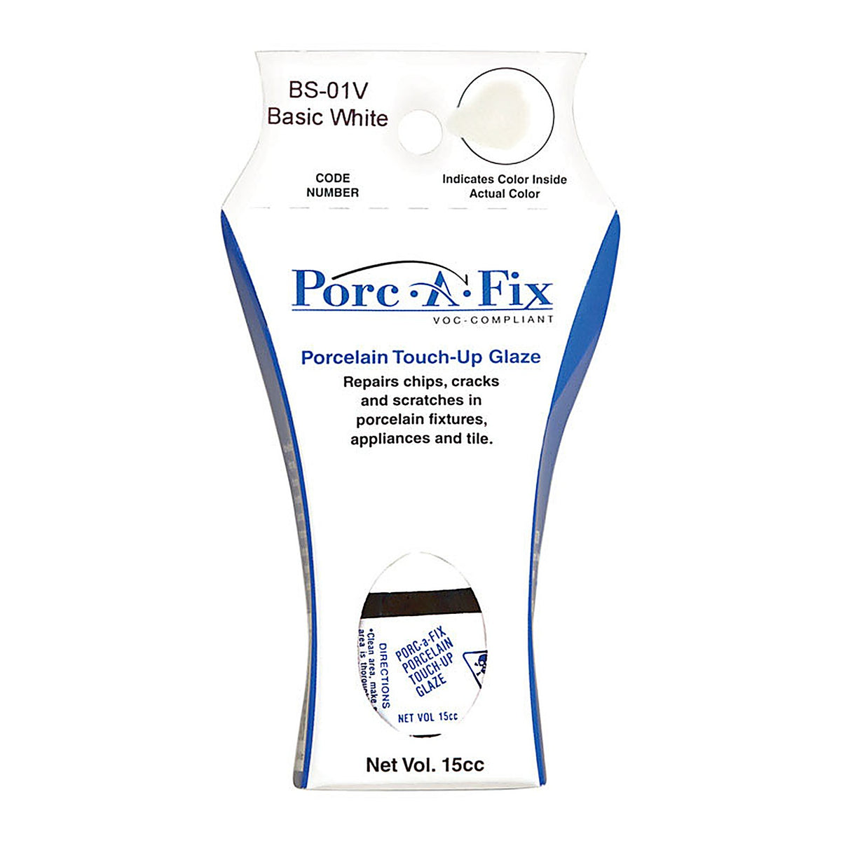 Porc-A-Fix - BS-1V - Porcelain Basic White Touch-Up Glaze 15 CC