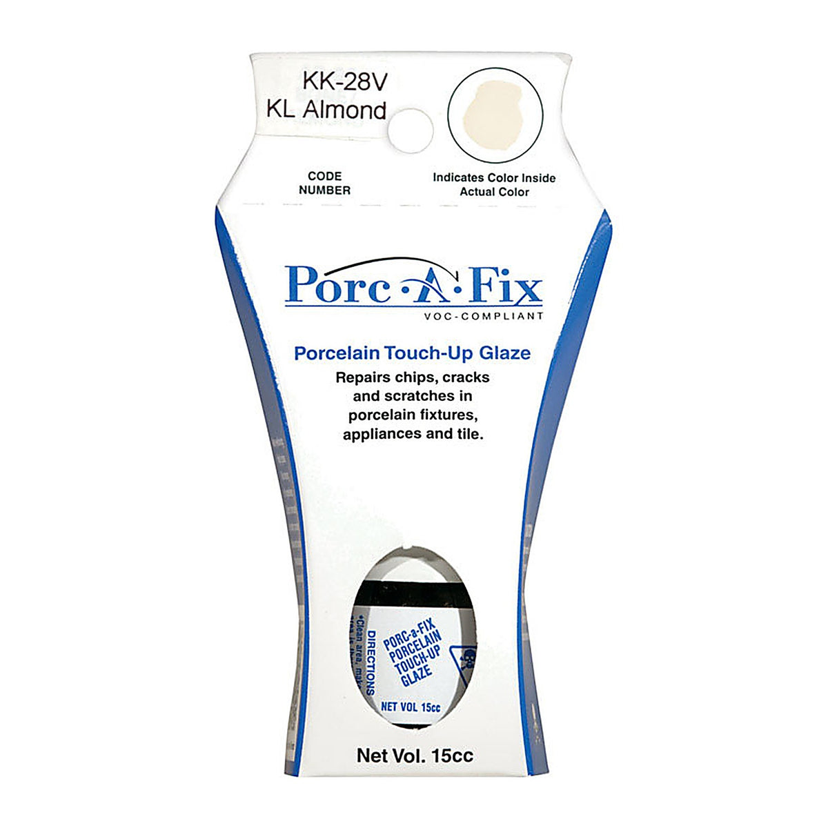 Porc-A-Fix - KK-28V - Porcelain Kohler Almond Touch-Up Glaze 15 CC