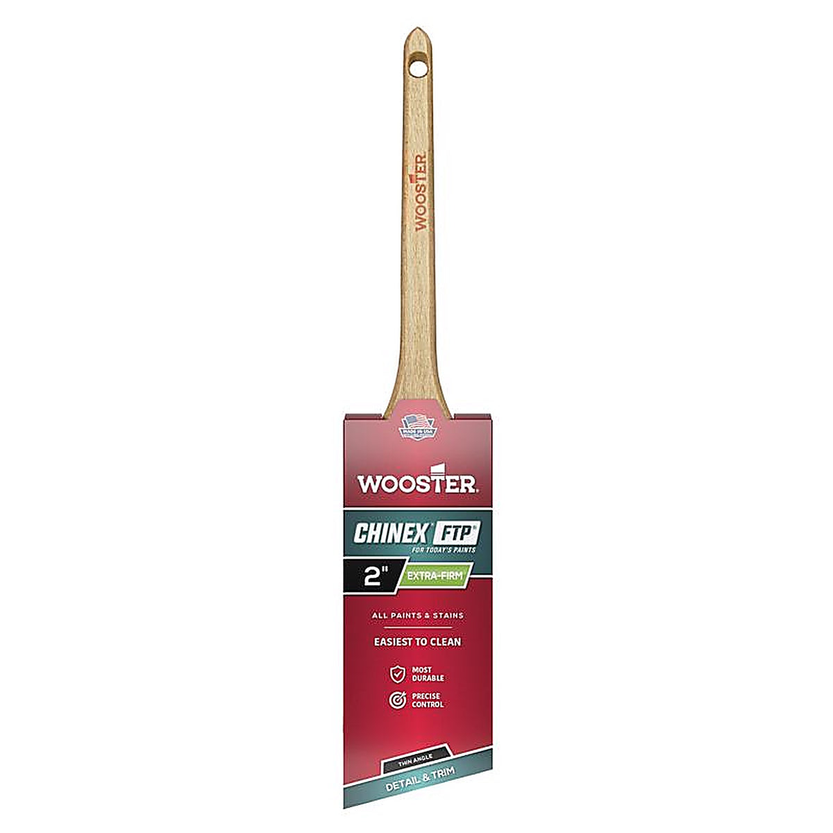 Wooster 4424-2 Chinex FTP 2 in. W Angle Paint Brush
