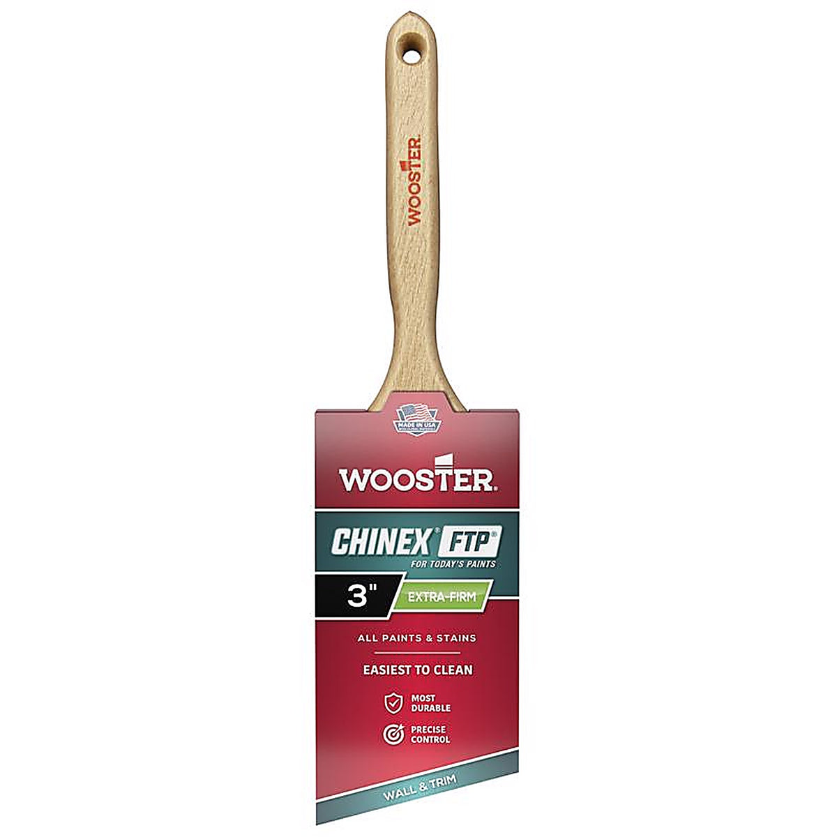 Wooster 4410-3 Chinex FTP 3 in. W Angle Trim Paint Brush