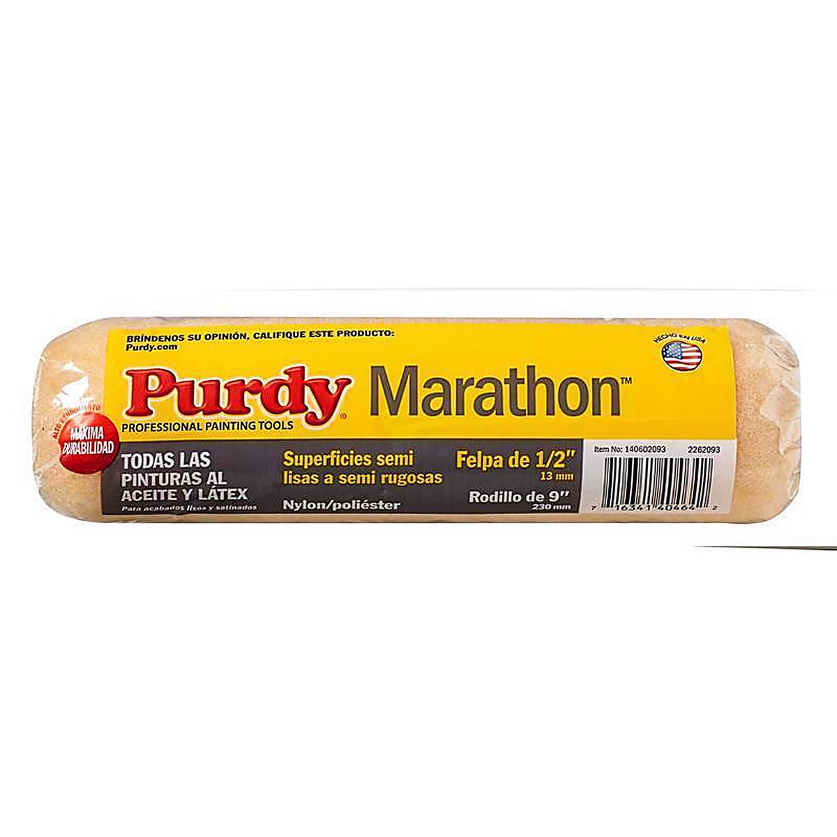 Purdy 144602093 Marathon Nylon/Polyester 9 in. W X 1/2 in. Paint Roller Cover 1 pk