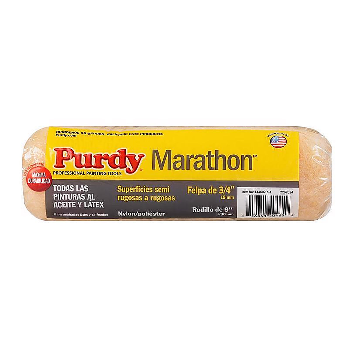 Purdy 144602094 Marathon Nylon/Polyester 9 in. W X 3/4 in. Paint Roller Cover 1 pk