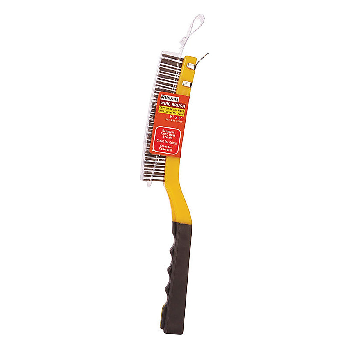 Allway SB319/SS 1 in. W x 13.5 in. L Stainless Steel Wire Brush with Scraper