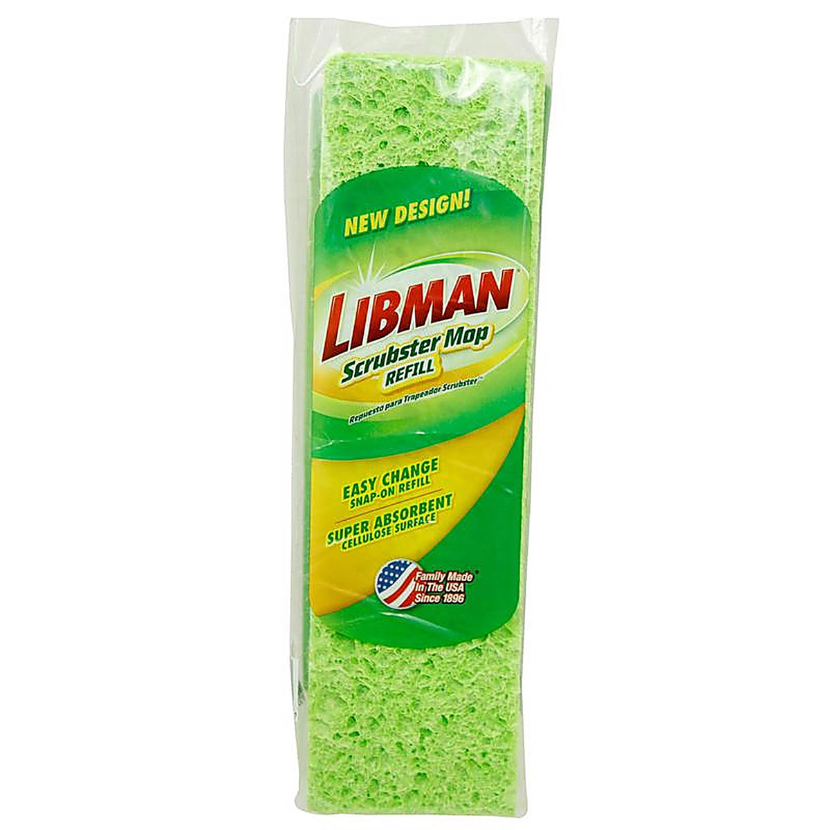 Libman - 3105 - Scrubster 9 In. Deck Cellulose Mop Refill 1 Pack