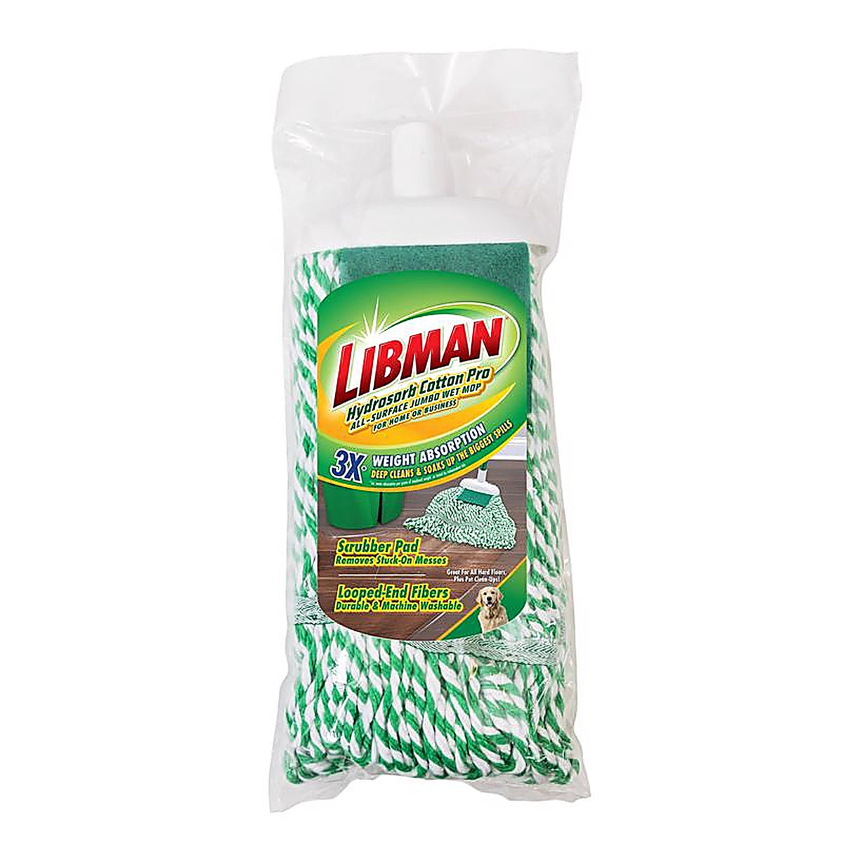 Libman - 130 - Jumbo 10.5 In. Wet Cotton Mop Refill 1 Pack
