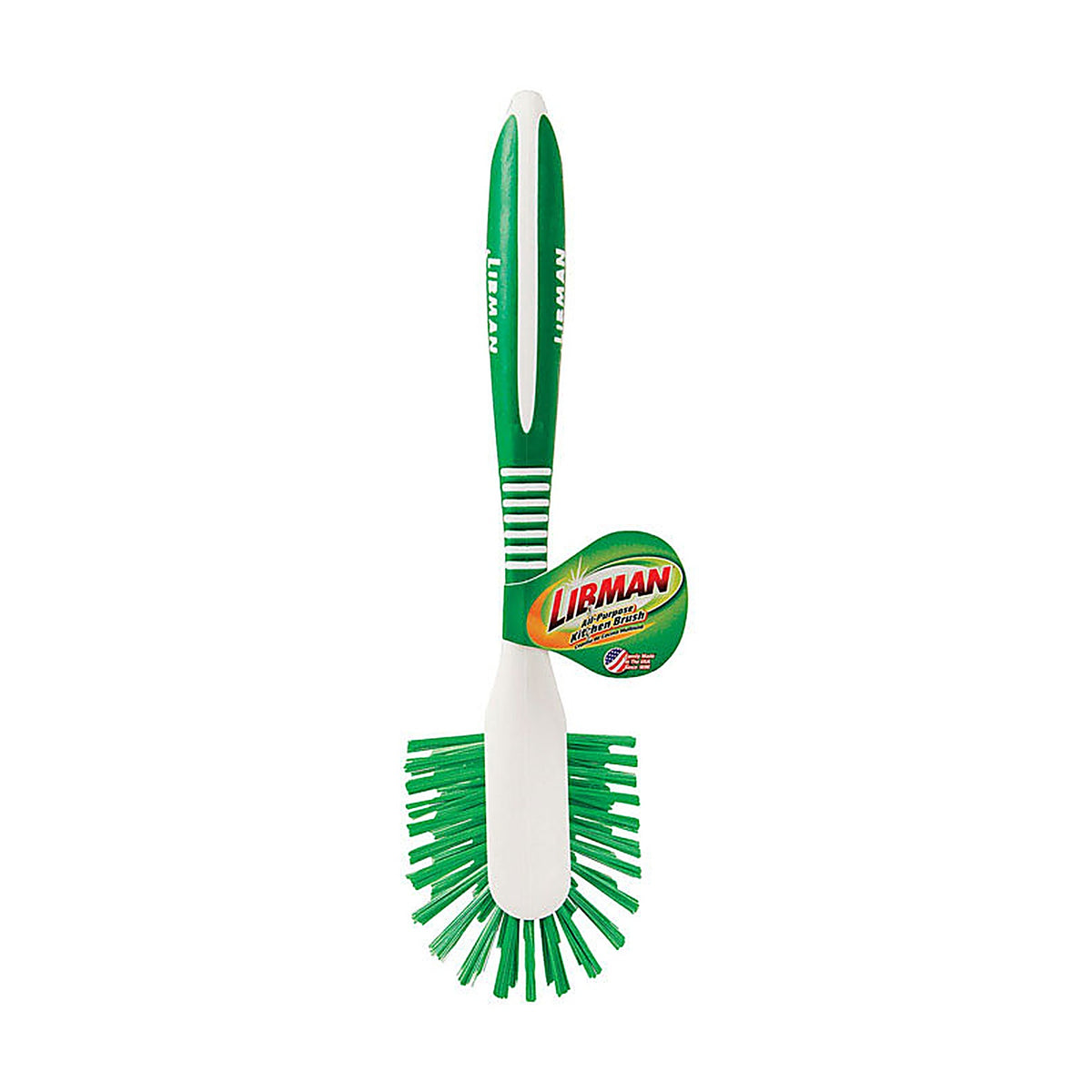 Libman 1043 2.4 in. W Hard Bristle 8 in. Plastic/Rubber Handle Kitchen Brush