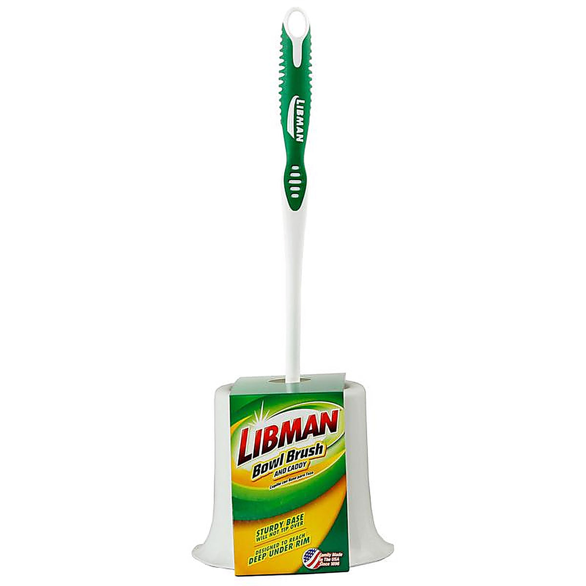 Libman 34 5.5 in. W Hard Bristle 14 in. Plastic/Rubber Handle Brush and Caddy