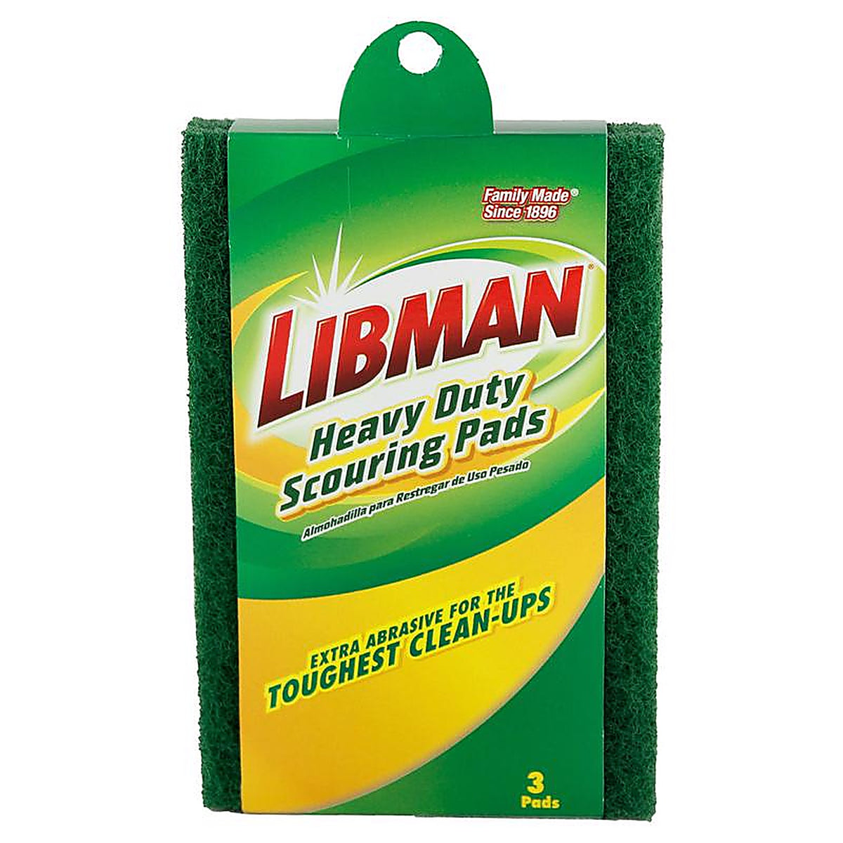 Libman - 66 - Heavy Duty Scouring Pad for Multi-Purpose 6 In. L 3 Pack