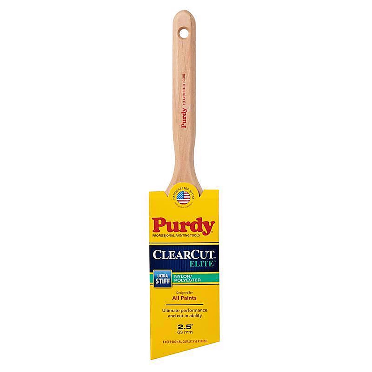 Purdy 144152825 Clearcut Elite Glide 2-1/2 in. Ultra Stiff Angle Trim Paint Brush
