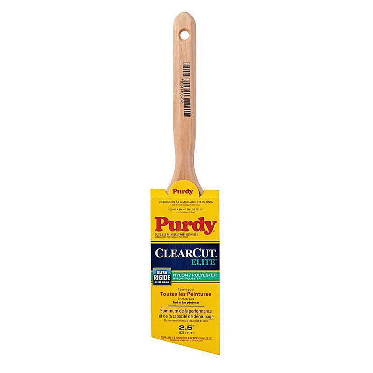 Purdy 144152825 Clearcut Elite Glide 2-1/2 in. Ultra Stiff Angle Trim Paint Brush