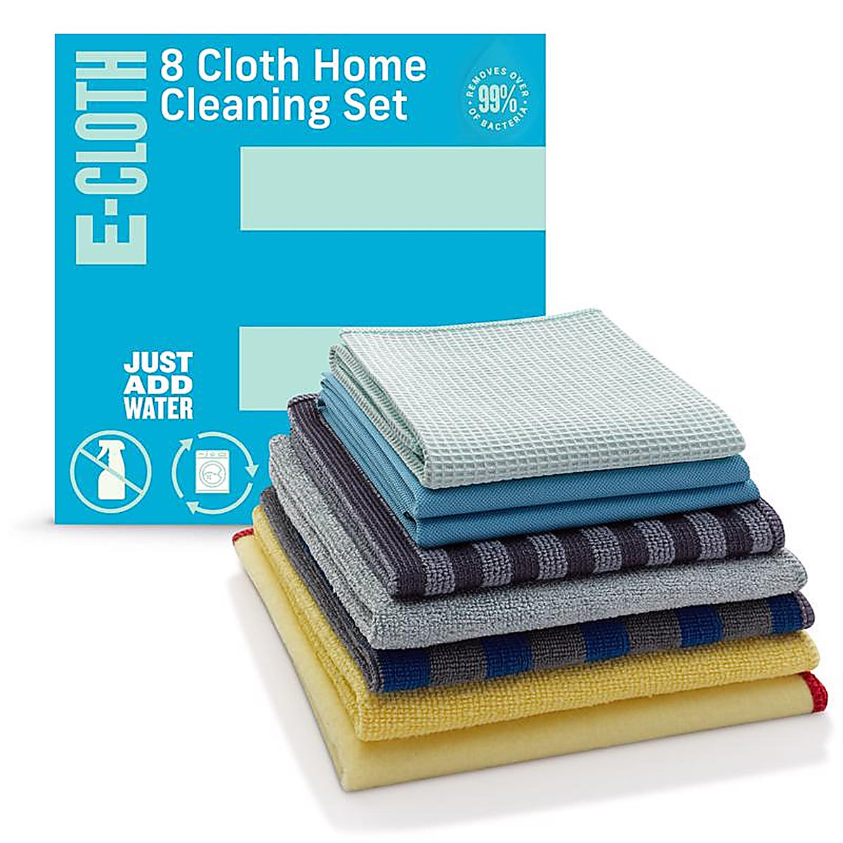 E-Cloth 10903 Home Cleaning Polyester/Polyamide/Polypropylene Home Cleaning Set 8 pk
