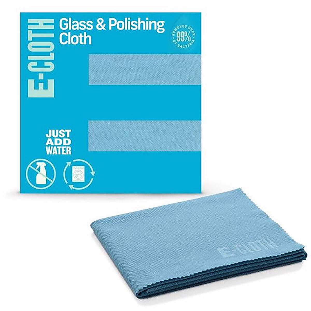 E-Cloth 10603AB Glass and Polish Microfiber Glass and Polish Cloth 16 in. W X 20 in. L 1 pk