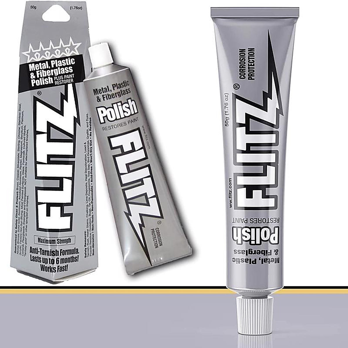 Flitz - BP 03511 - No Scent Metal Polish 50 GM Cream