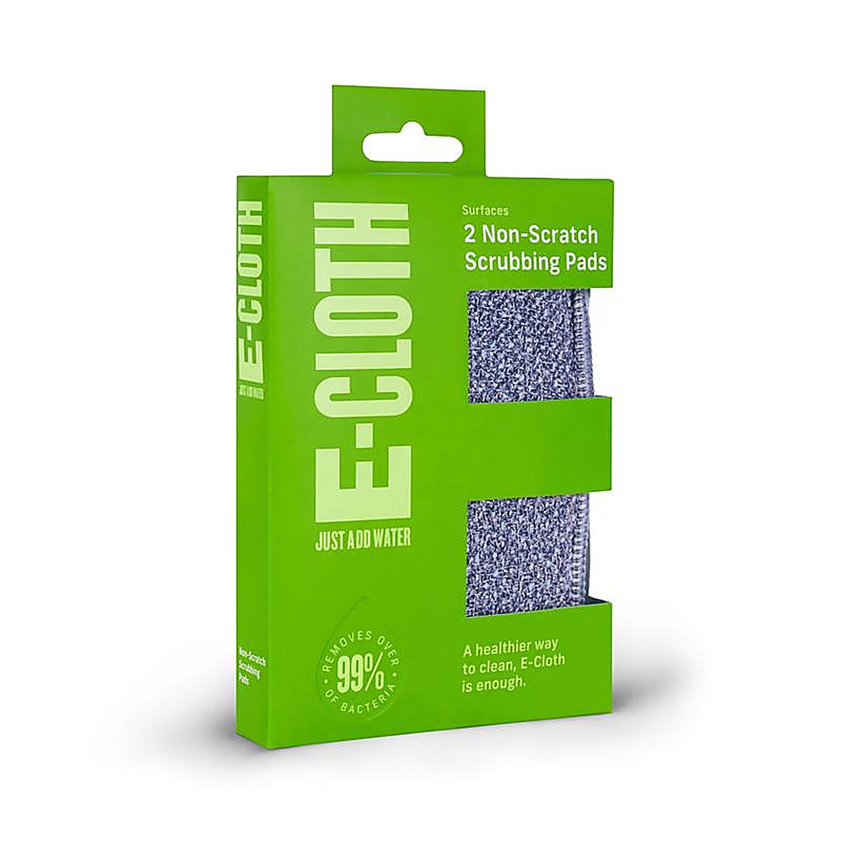 E-Cloth 10643 Medium Duty Scrubbing Pads For All Purpose 4-3/4 in. L 2 pk