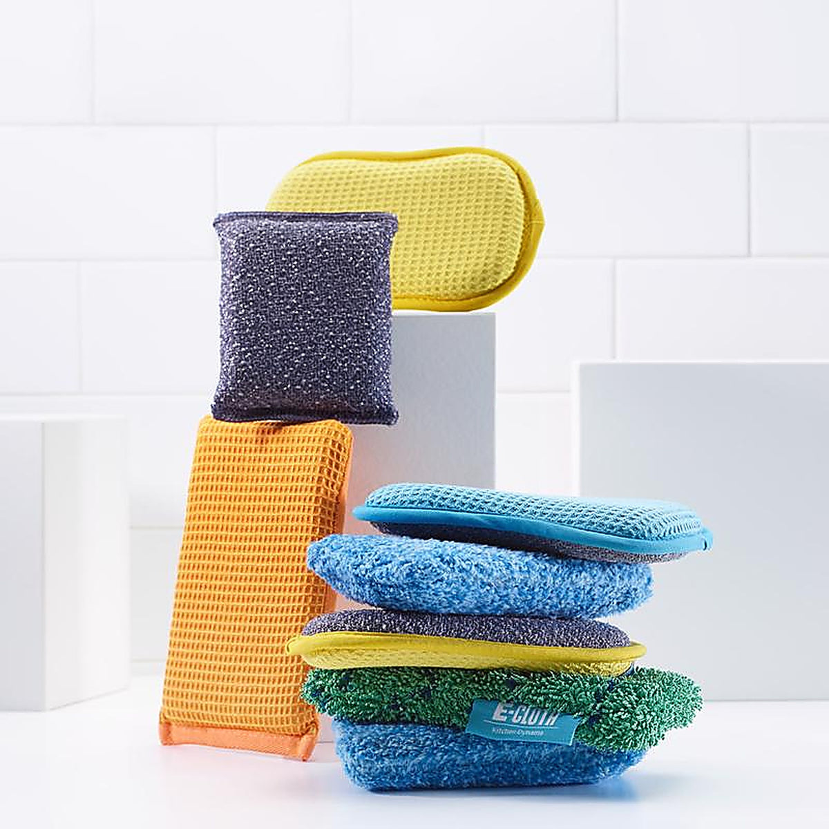 E-Cloth 10643 Medium Duty Scrubbing Pads For All Purpose 4-3/4 in. L 2 pk