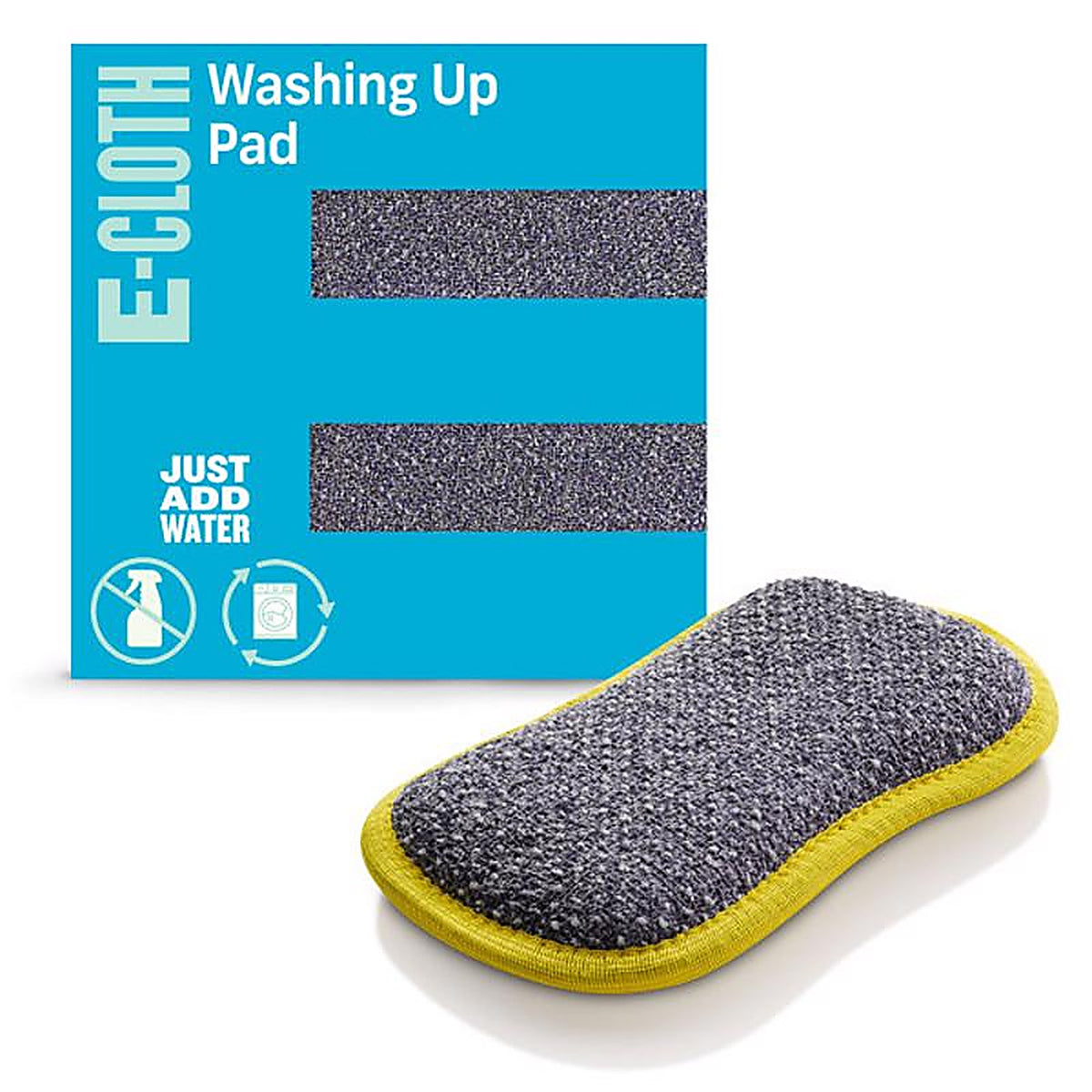 E-Cloth 10626Y Washing Up Medium Duty Scrubbing Pads For All Purpose 6 in. L 1 pk
