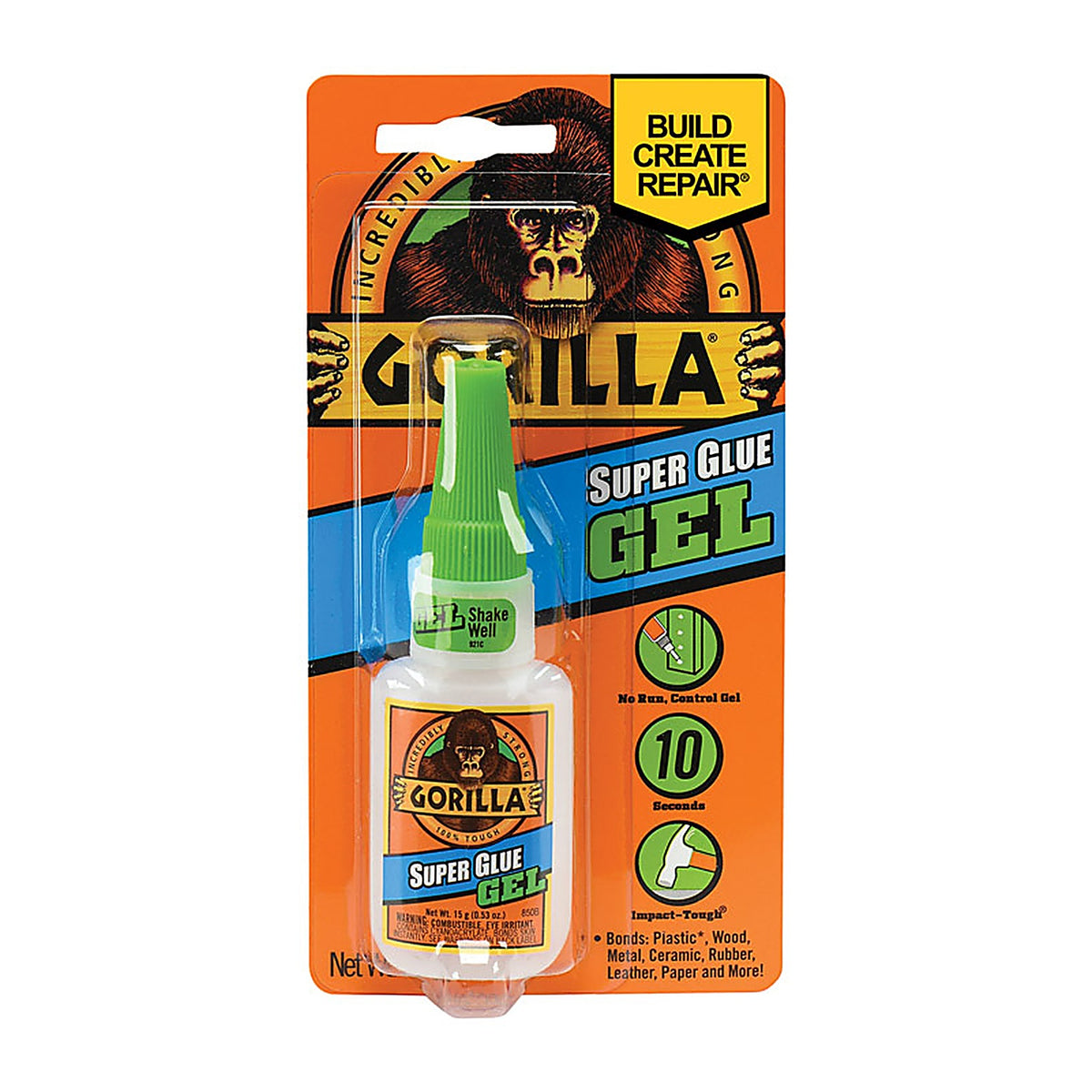 Gorilla - 7600101 - High Strength Clear Super Glue 15 GM