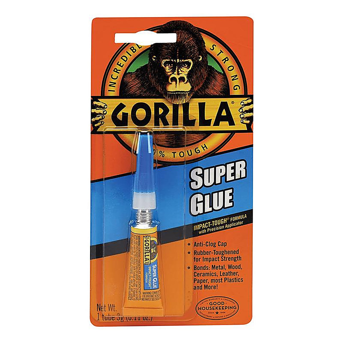Gorilla - 7900102 - High Strength Glue Clear Super Glue 3 GM