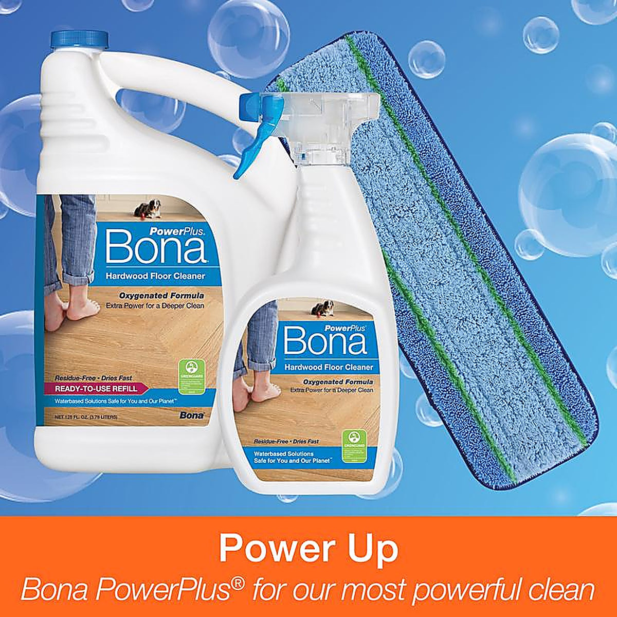 Bona AX0003495 PowerPlus Dust Microfiber Mop Pad 1 pk