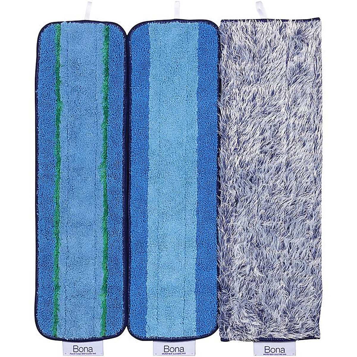 Bona AX0003496 Microplus 15 in. Wet Microfiber Mop Pad 3 pk