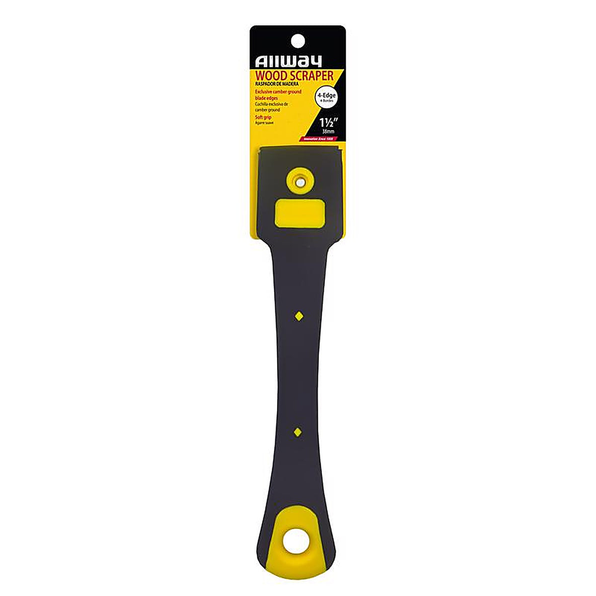 Allway FE2 1-1/2 in. W Carbon Steel 4-Edge Wood Scraper