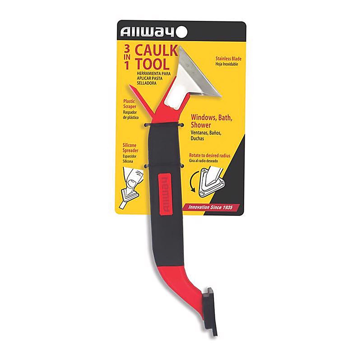 Allway CT31 Black/Orange Plastic Caulk Remover Tool 1 pk