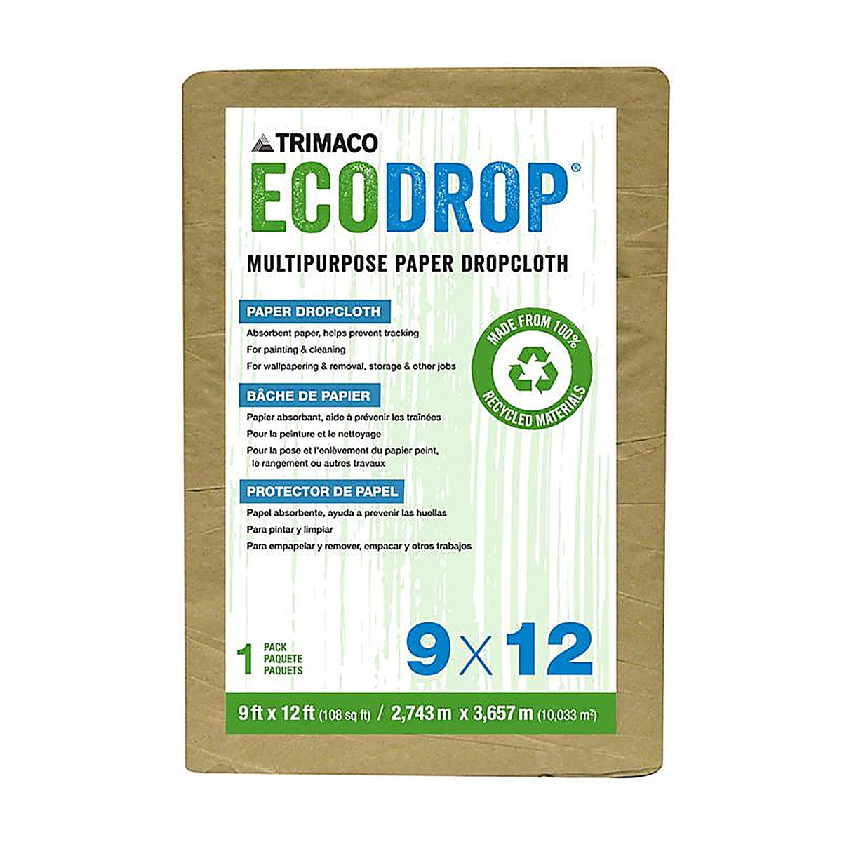 Trimaco 2101 EcoDrop 9 W X 12 ft. L Paper Drop Cloth 1 pk