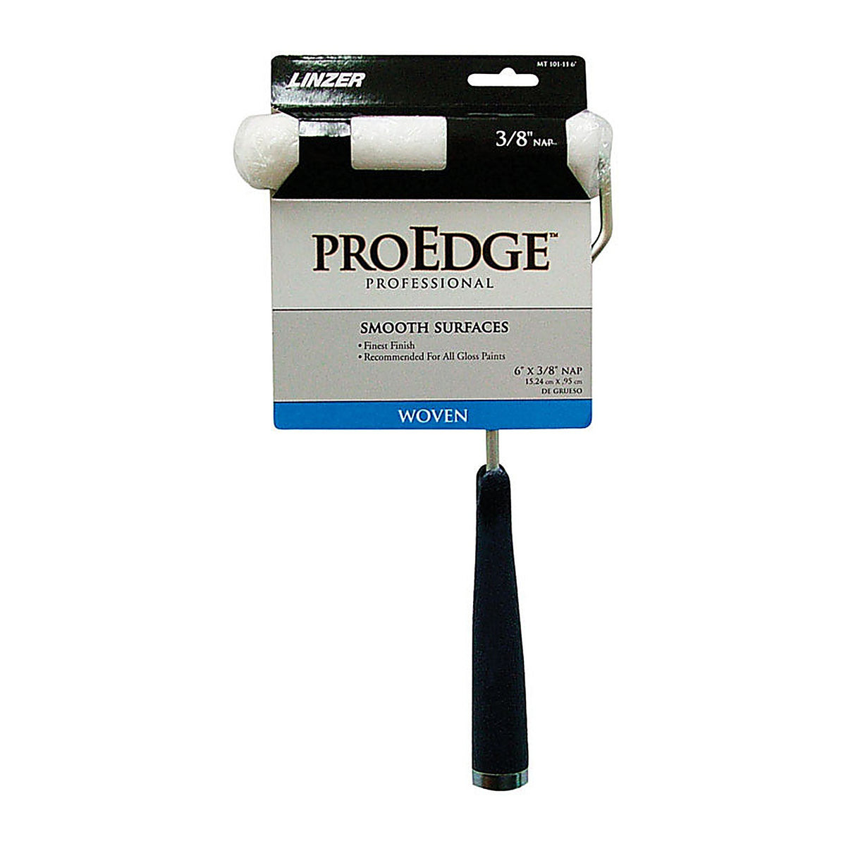 Linzer MT101-110600 Pro Edge 6 in. W Mini Paint Roller Frame and Cover Threaded End