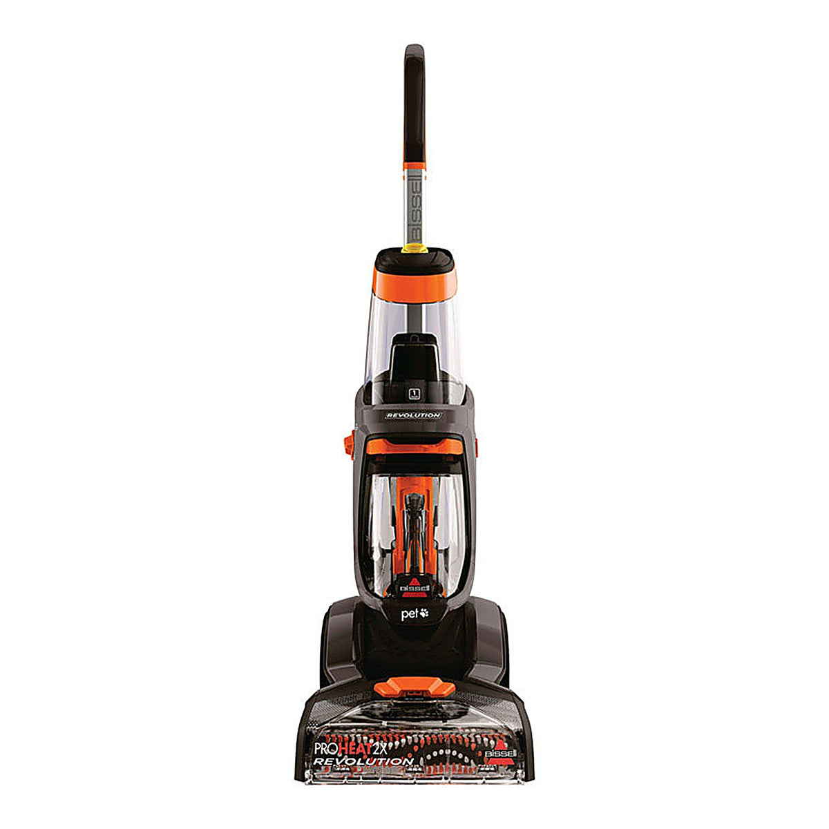 Bissell 1548 ProHeat 2X Revolution Bagless Carpet Cleaner 6.8 amps Standard Orange