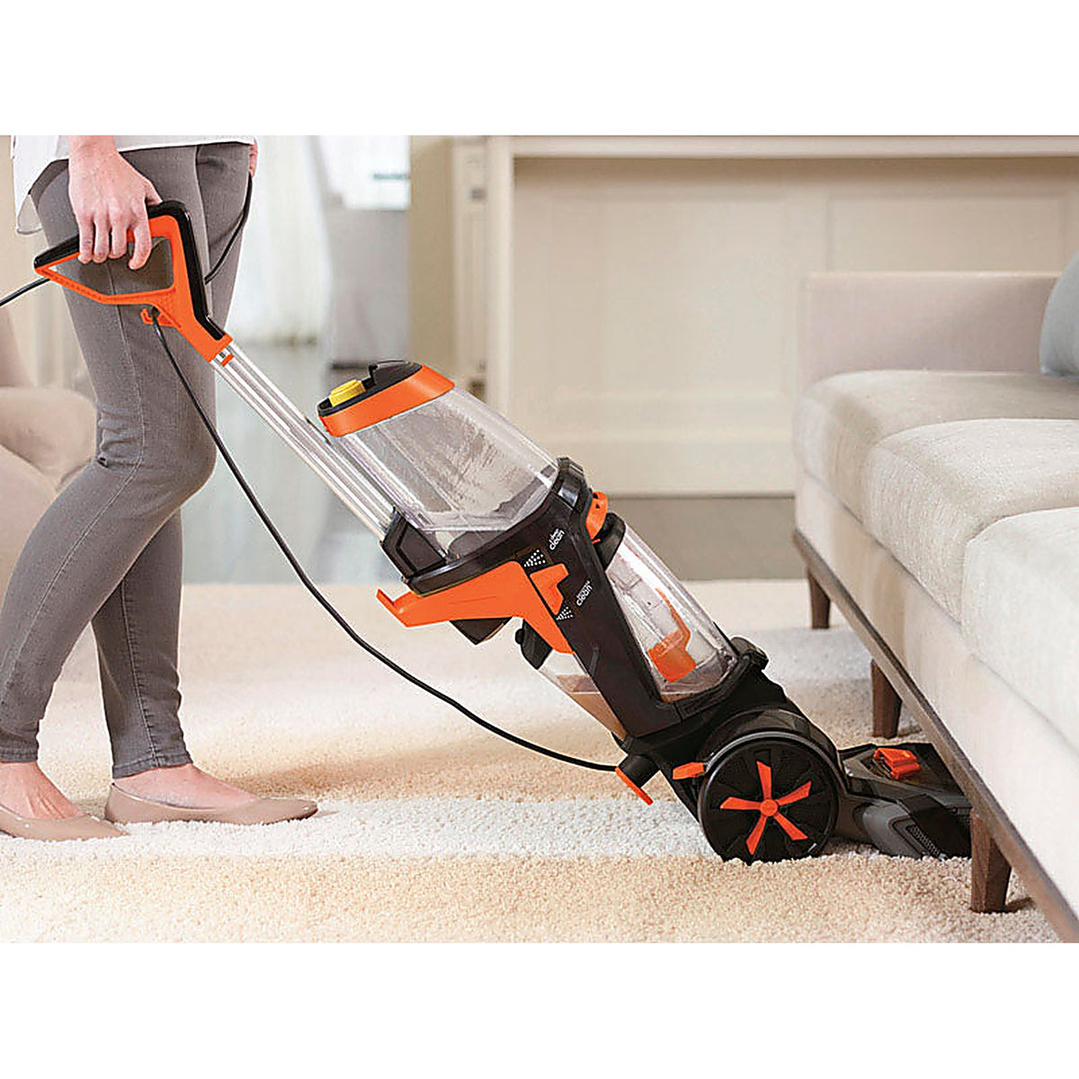 Bissell 1548 ProHeat 2X Revolution Bagless Carpet Cleaner 6.8 amps Standard Orange
