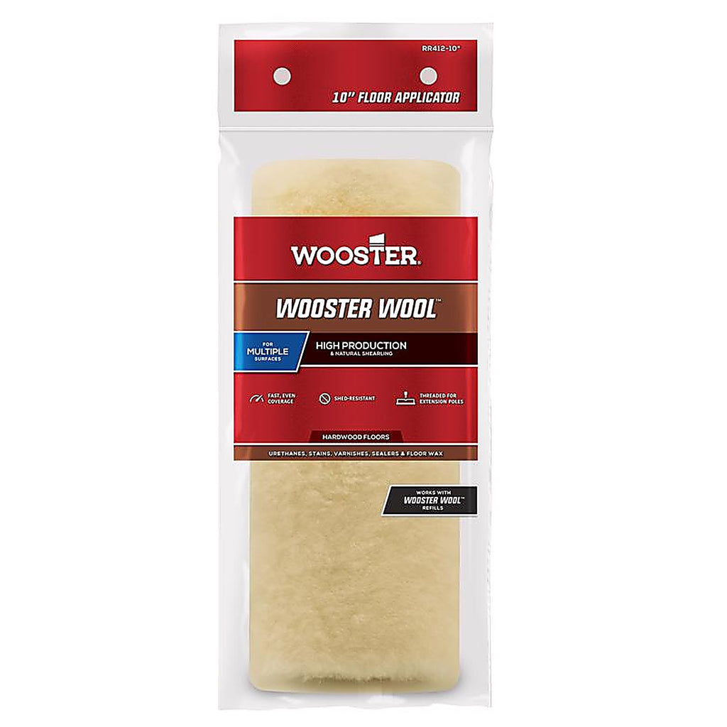 Wooster - RR412-10 - 10 In. W 1/2 In. Floor Applicator for Smooth Surfaces