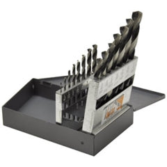 KnKut 15KK5 Fractional Jobber Length Drill Bit Set, 1/16-1/2in. by 32nds, 15pc