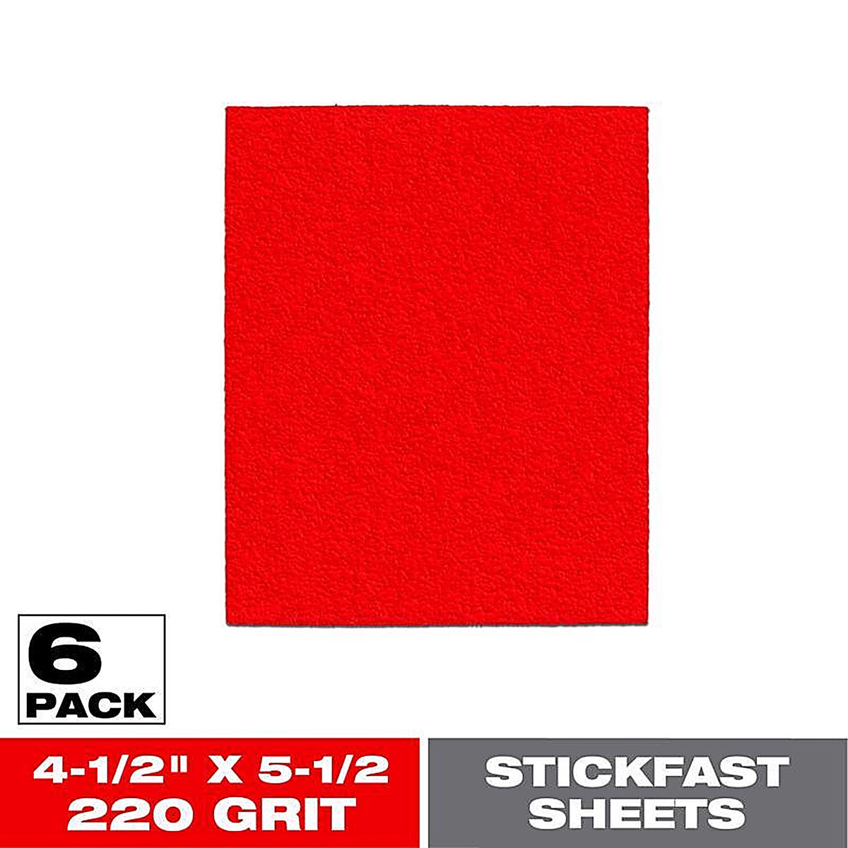Diablo DCS045220S06G 5-1/2 in. L X 4-1/2 in. W 220 Grit Aluminum Oxide Sanding Sheet 6 pk