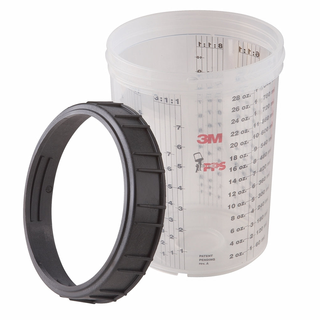 3M 16023 PPS Cup and Collar, Large, 28 ounce (828 mL)