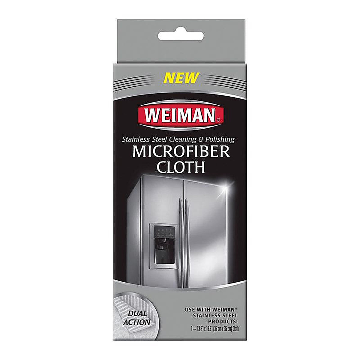 Weiman - 504D - Microfiber Stainless Steel Cleaning and Polishing Cloth 13.8 In. W X 13.8 In. L 1 Pack