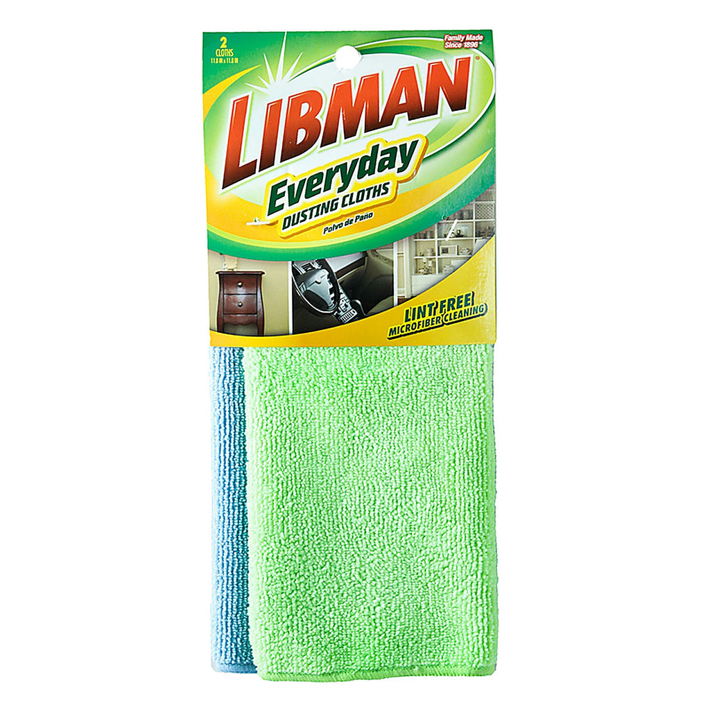 Libman - 329 - Microfiber Dusting Cloth 11.8 In. W X 11.8 In. L 2 Pack