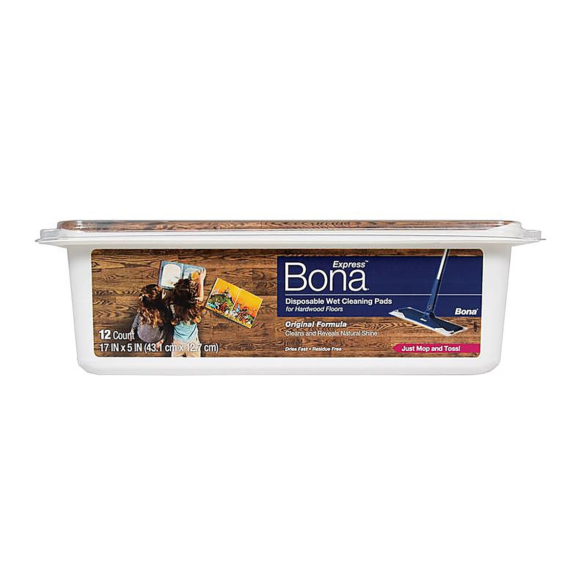 Bona AX0003506 Express 17 in. Wet PVA Mop Refill 12 pk