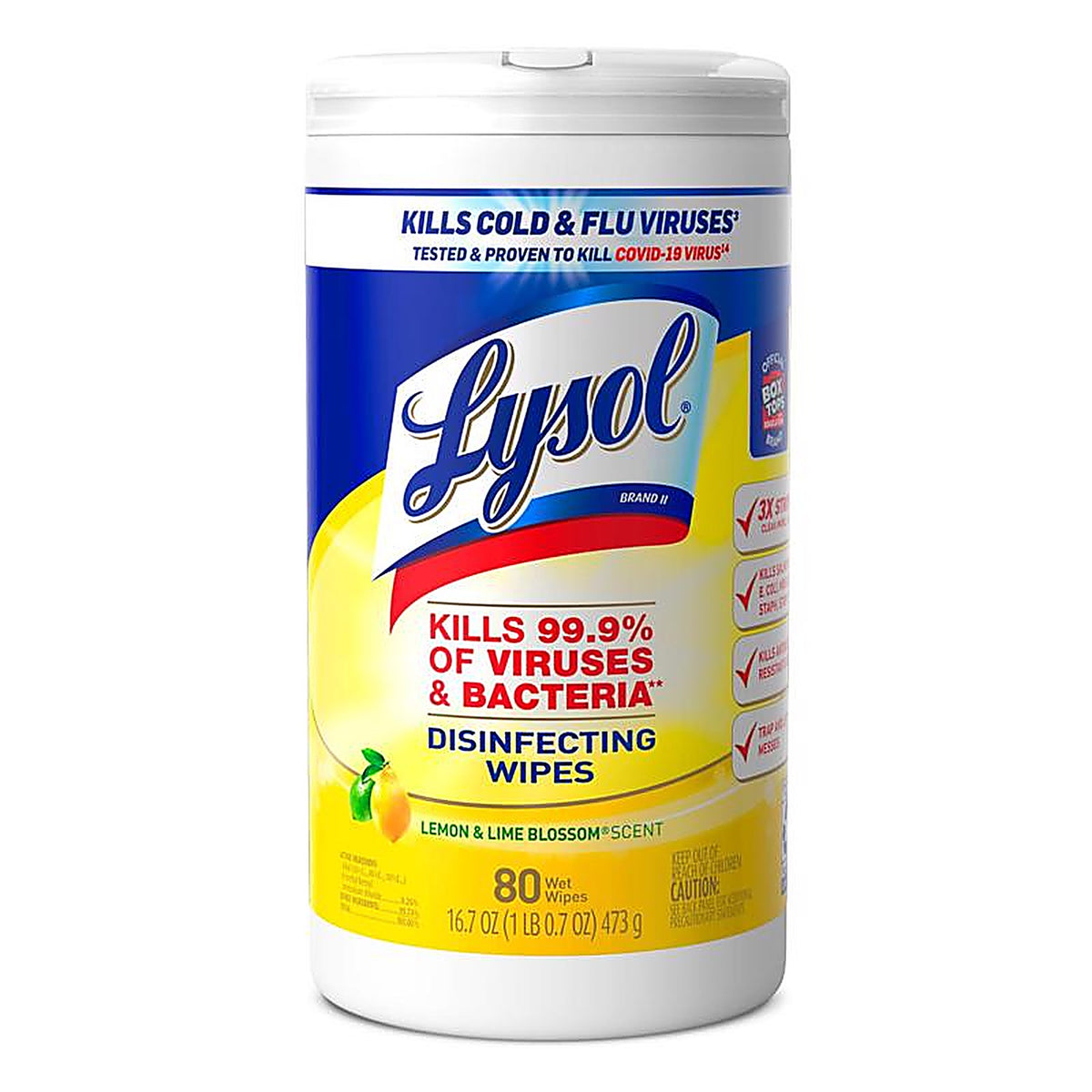 Lysol 1920077182 Lemon & Lime Blossom Scent Disinfecting Wipes 80 ct 1 pk