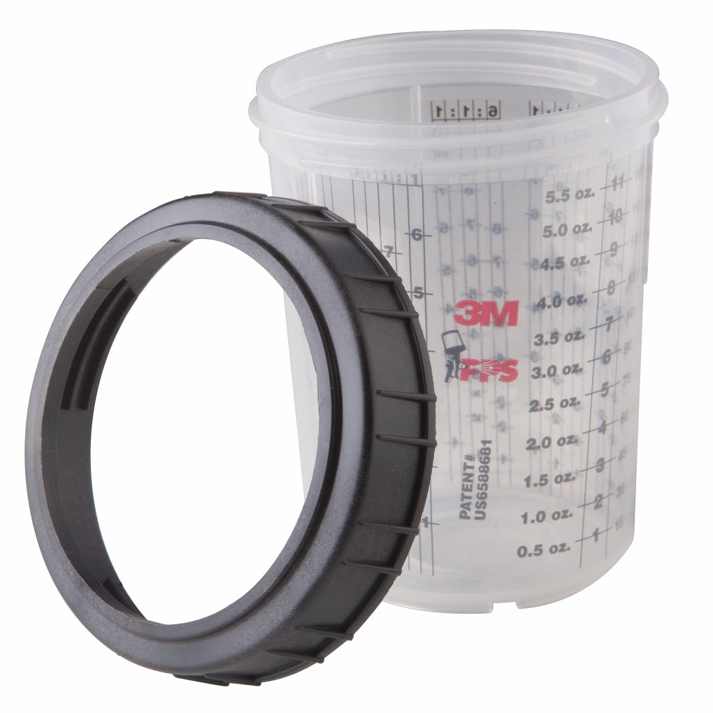 3M 16115 Mini Cups and Collars, 6 ounce (177 mL)