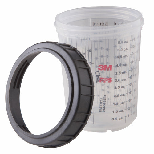 3M 16115 Mini Cups and Collars, 6 ounce (177 mL)