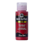 Plaid 2900 FolkArt Satin Cardinal Red Hobby Paint 2 oz.