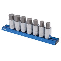 Titan 16131 1/2in. Drive Metric Hex Bit Socket Set, 6 pc
