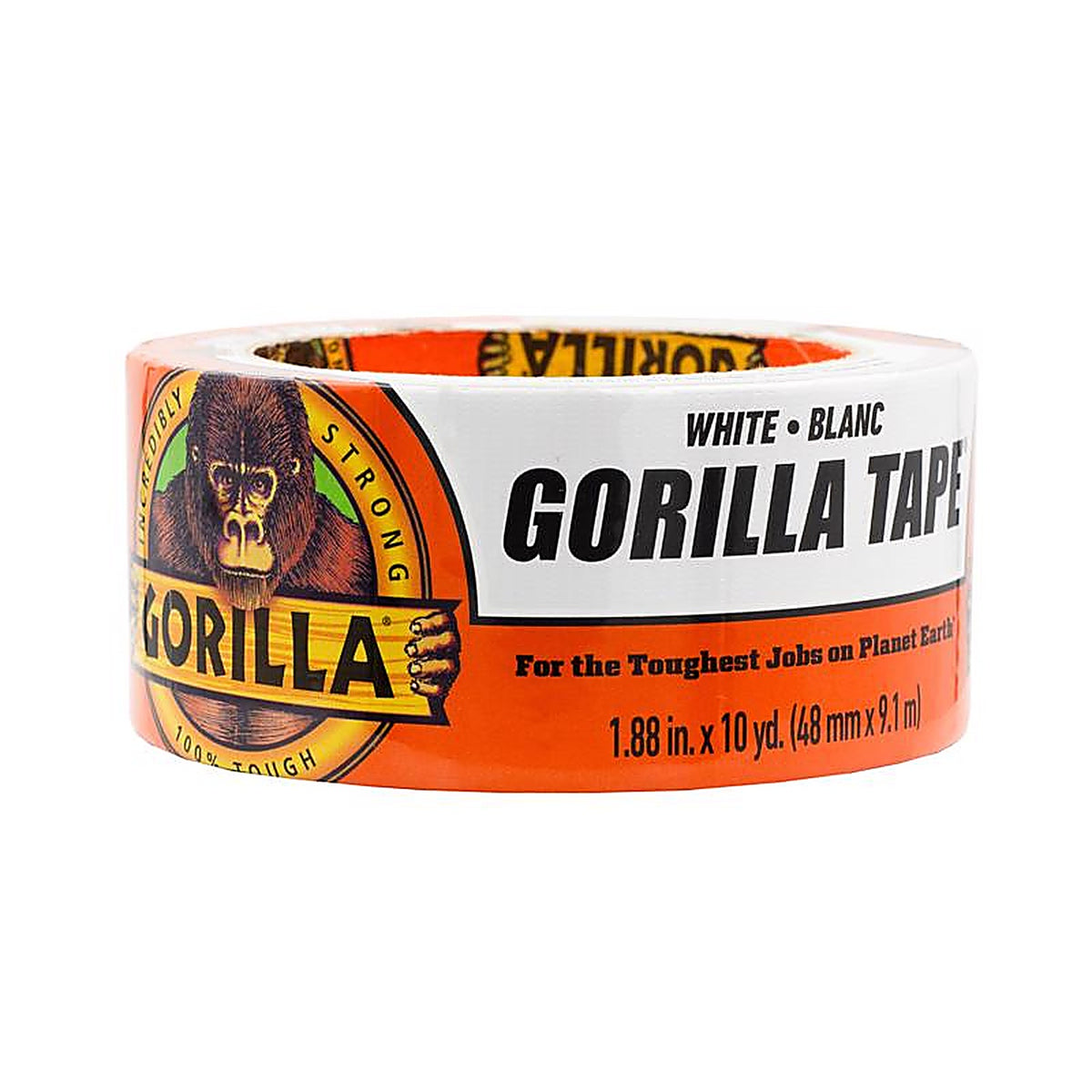 Gorilla 6010002 1.88 in. W x 10 yd. L Tape White