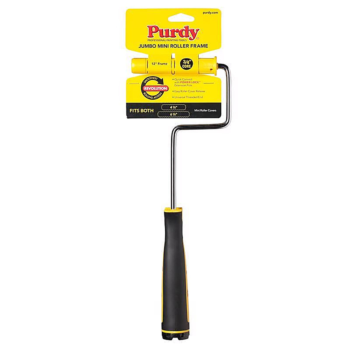 Purdy 14A770014 Revolution 12 in. W Jumbo Mini Paint Roller Frame Threaded End