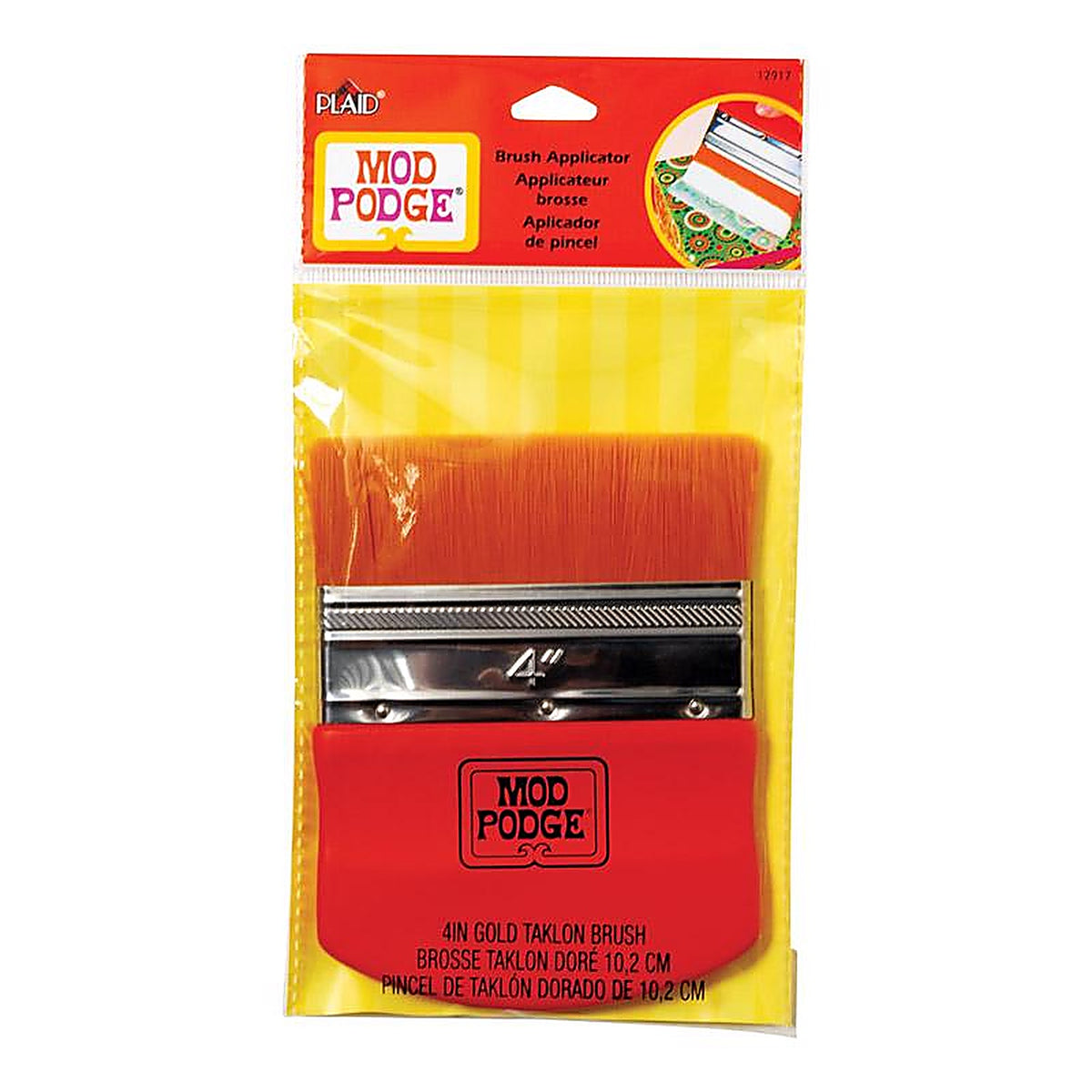 Plaid 12917 Mod Podge 4 in. W Flat Brush Applicator