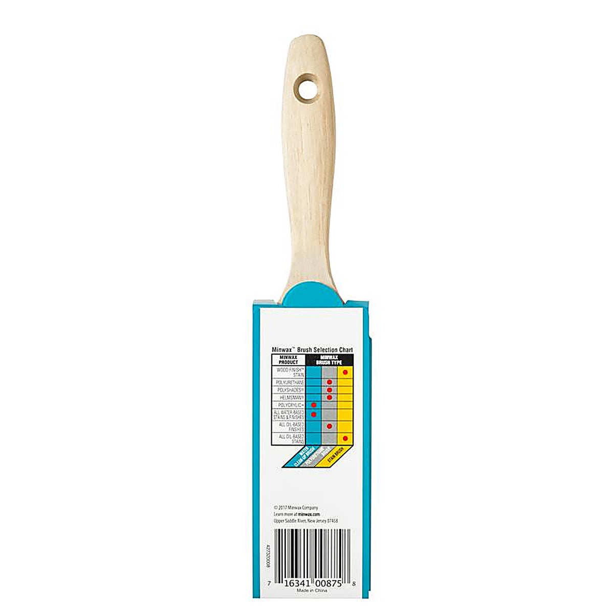 Minwax 427310200 Polycrylic 2 in. Flat Stain Brush