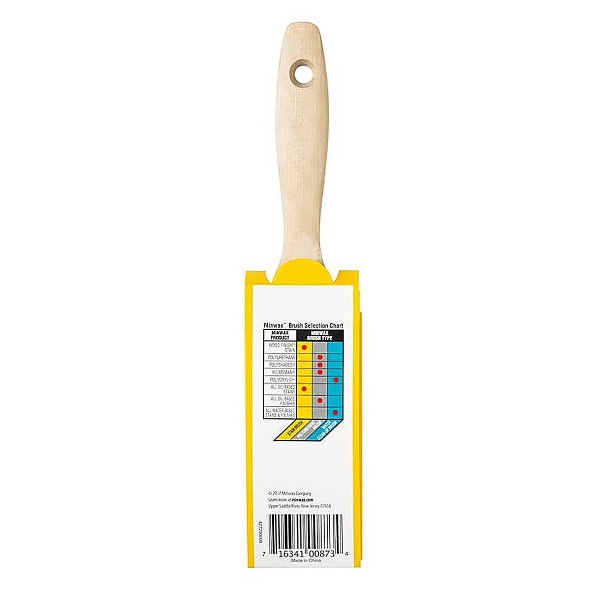 Minwax 427280200 Wood Finish 2 in. Flat Stain Brush