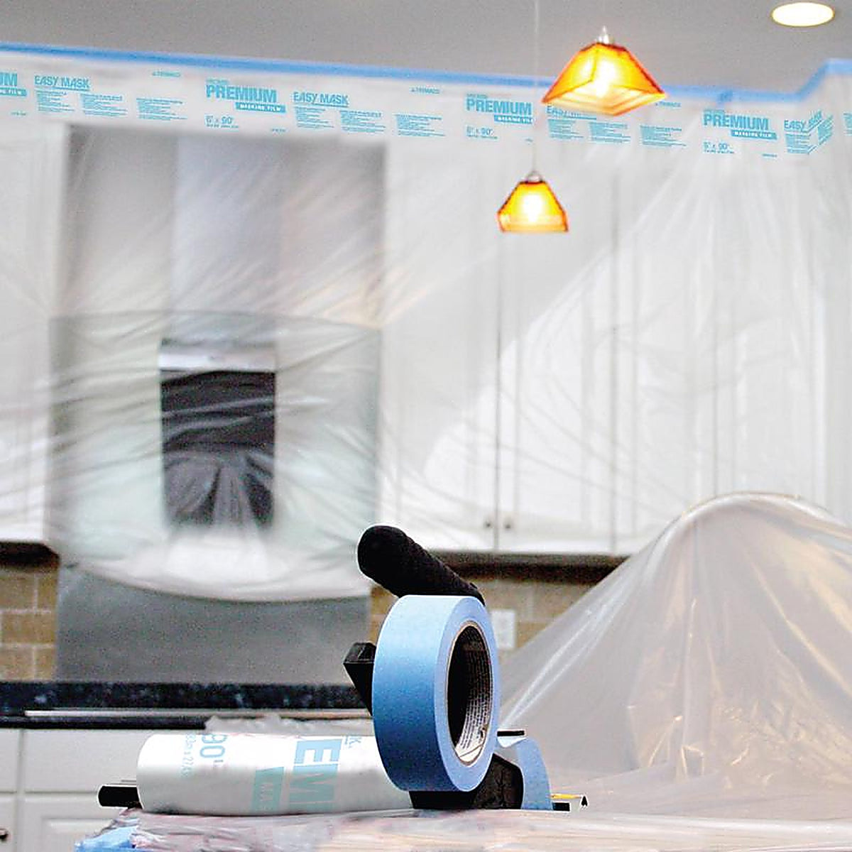 Easy Mask - 44880 - 4 Ft. W X 180 Ft. L X 0.5 Mil Plastic Masking Film 1 Pack